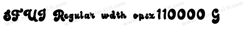 SFUI Regular wdth opsz110000 GRA字体转换